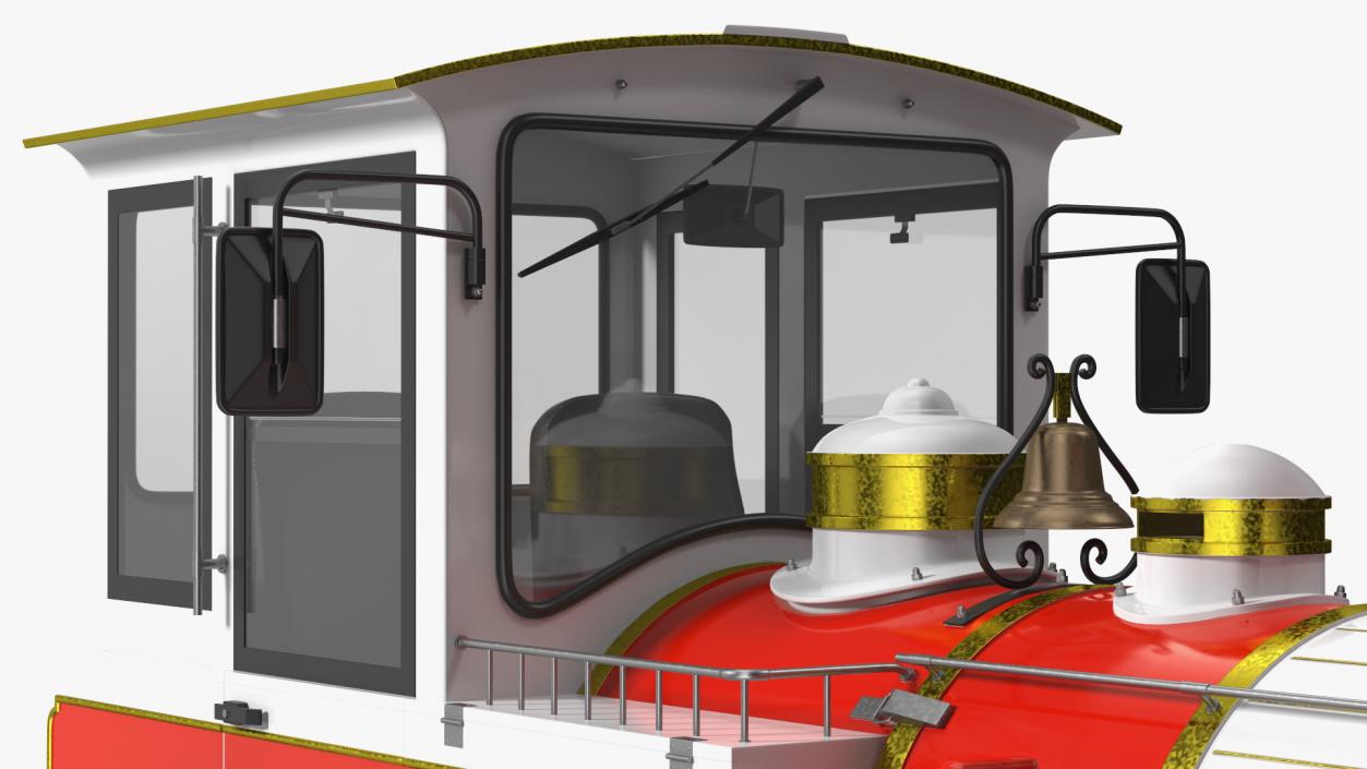 Tourist Train Locomotive 3D model