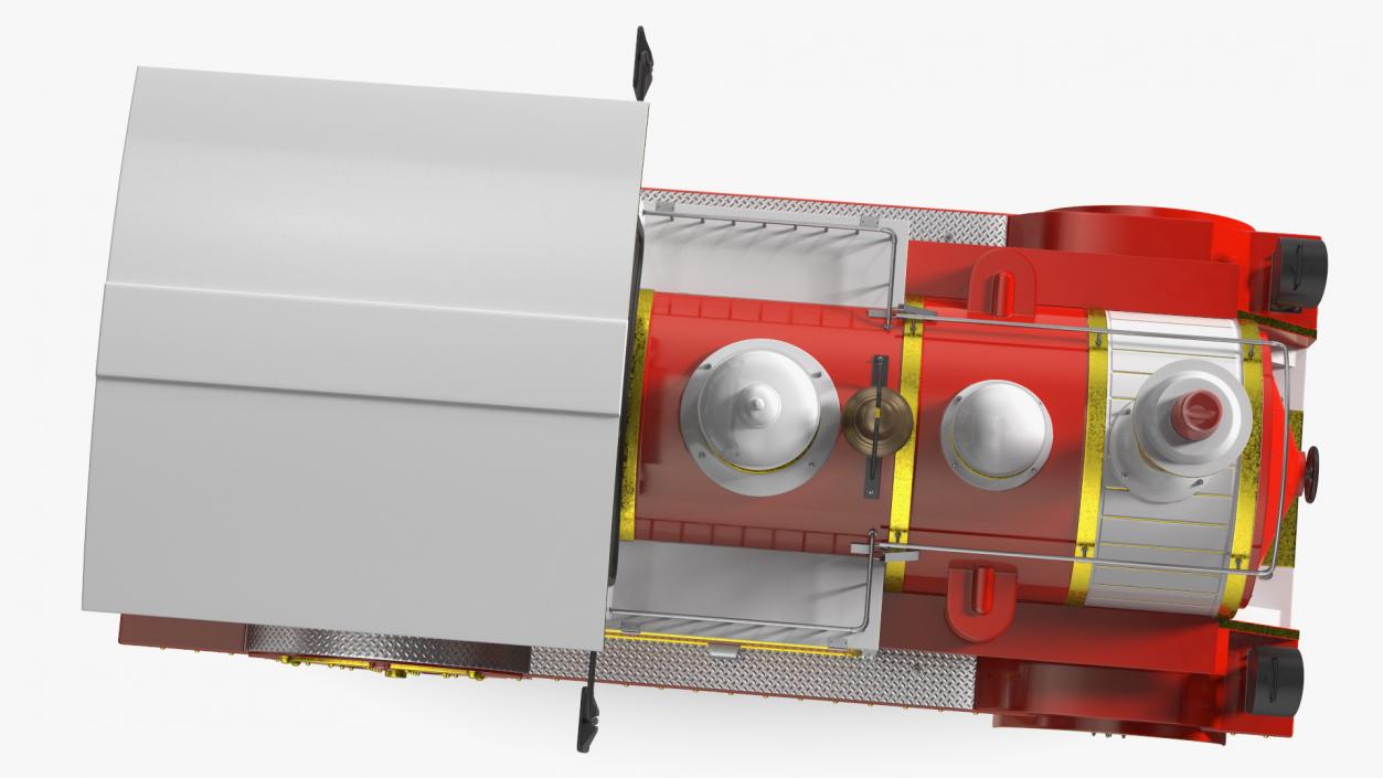 Tourist Train Locomotive 3D model