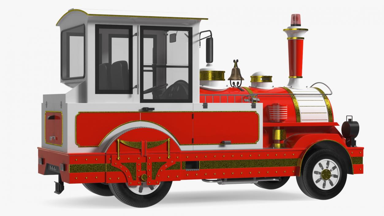 Tourist Train Locomotive 3D model