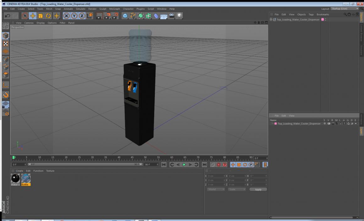 Top Loading Water Cooler Dispenser 3D model