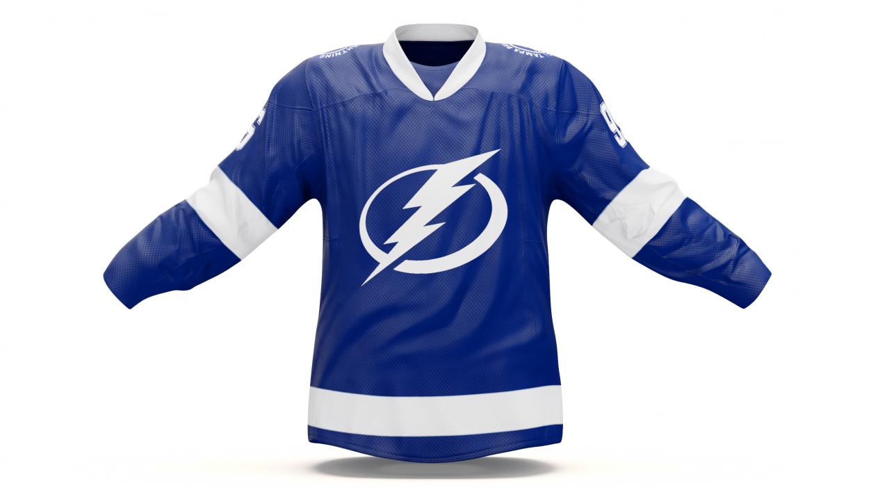 3D Hockey Jersey Tampa Bay Lightning model