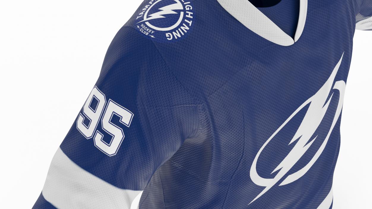 3D Hockey Jersey Tampa Bay Lightning model