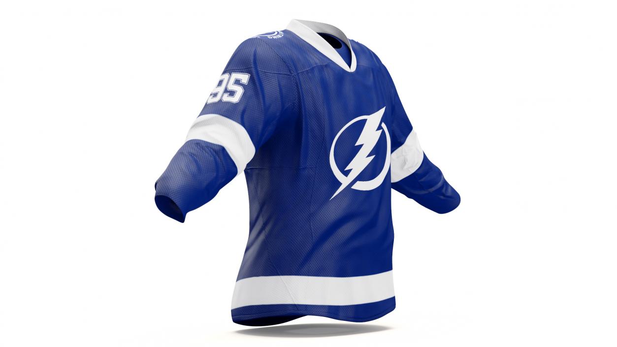 3D Hockey Jersey Tampa Bay Lightning model