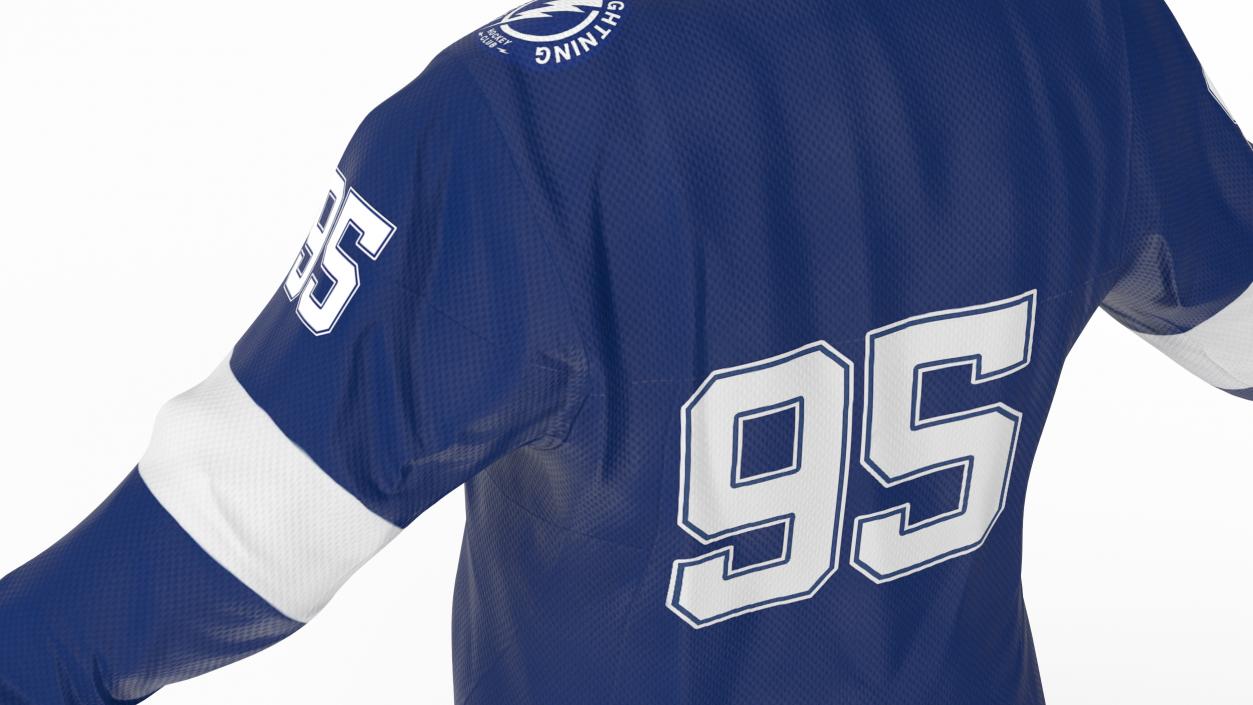 3D Hockey Jersey Tampa Bay Lightning model