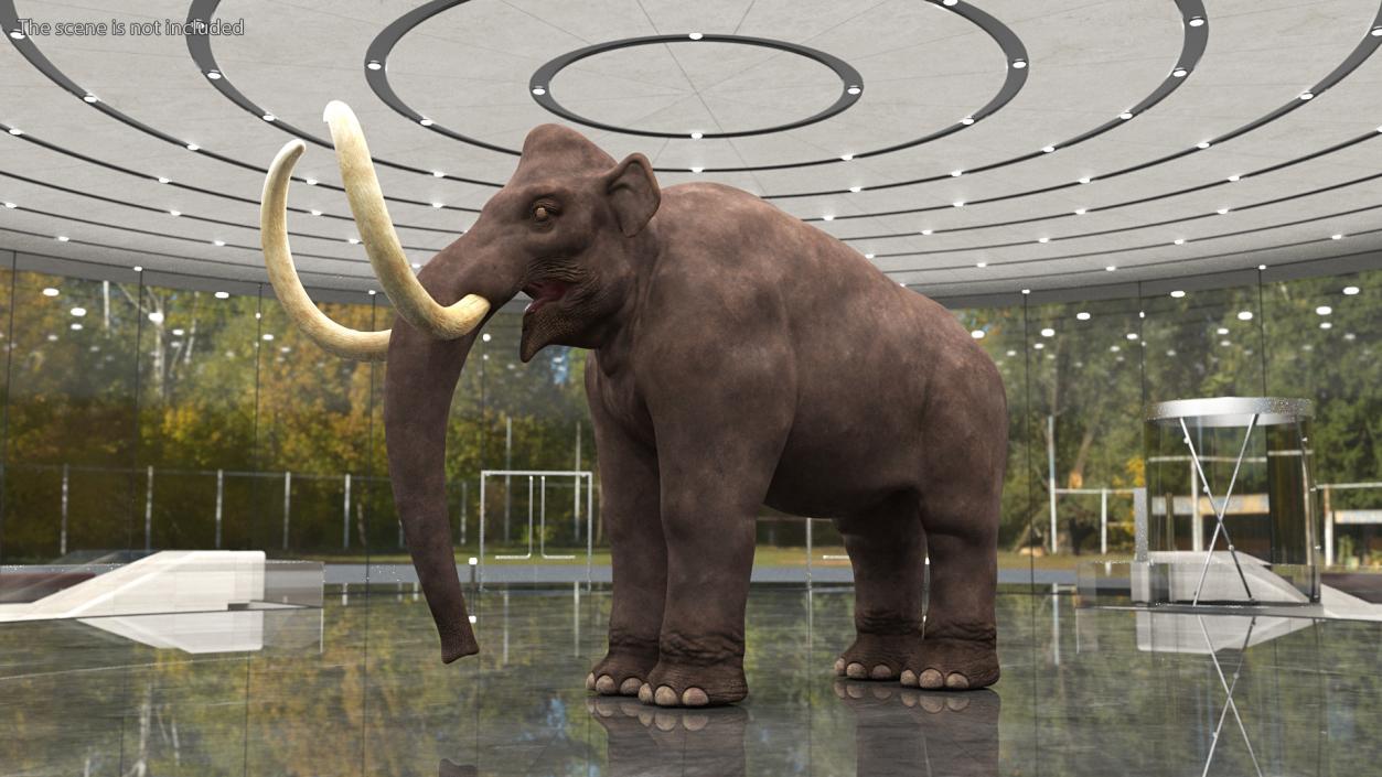 3D model Mammoth Adult Rigged