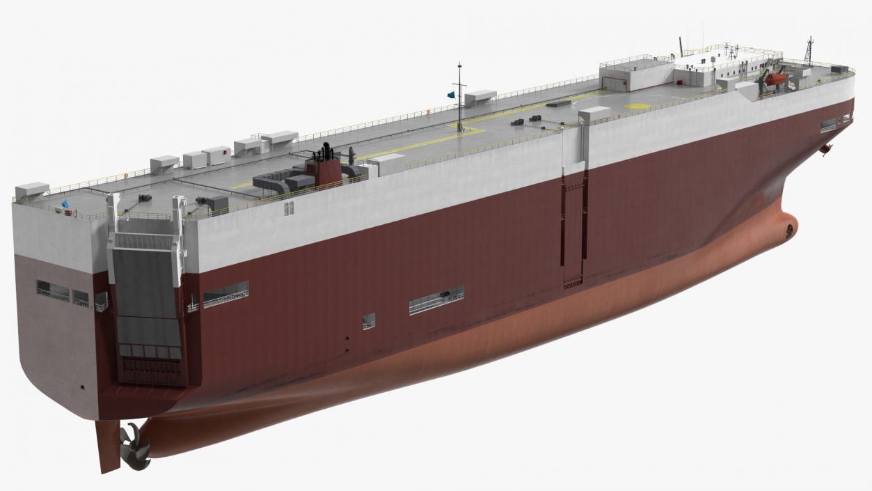 Car Carrier Cargo Ship 3D