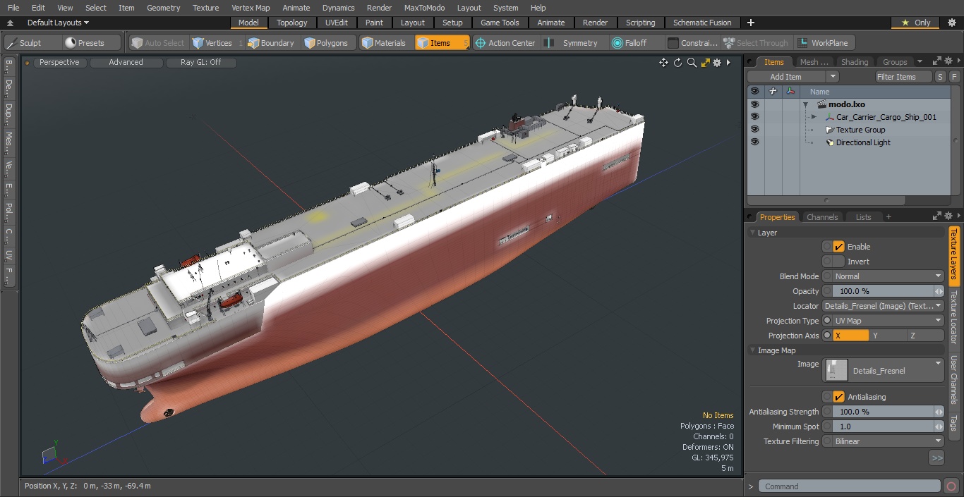 Car Carrier Cargo Ship 3D