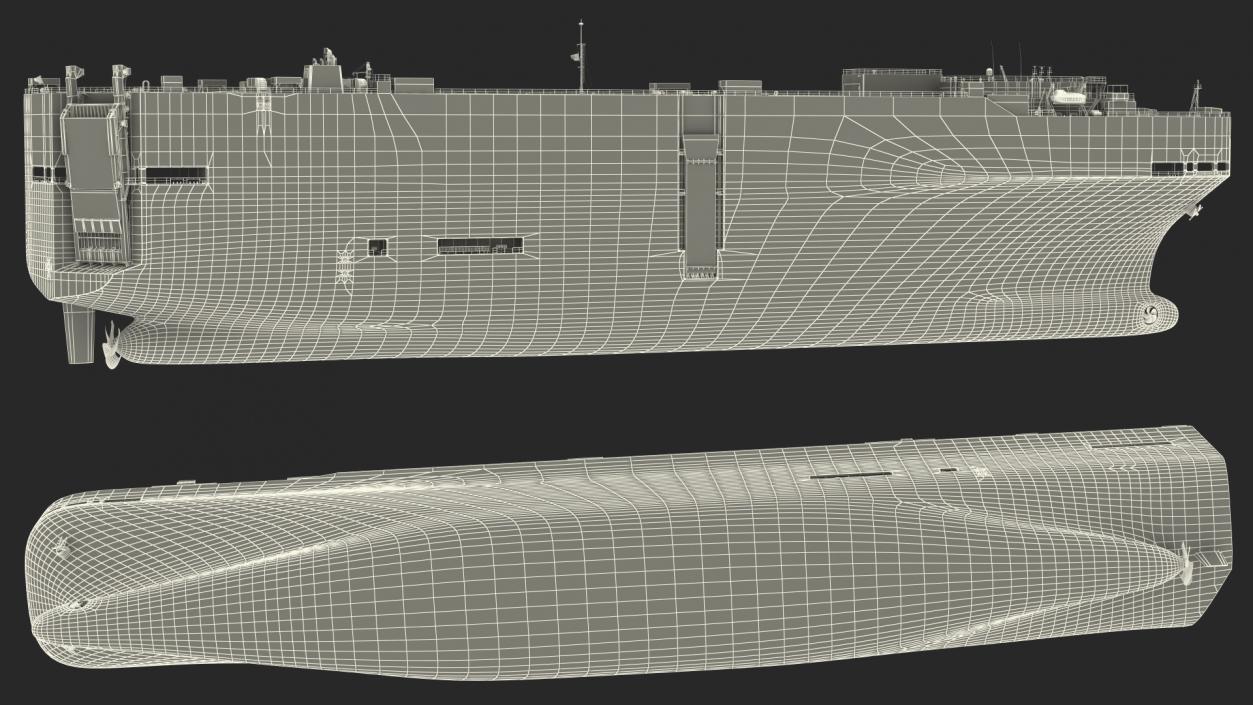 Car Carrier Cargo Ship 3D