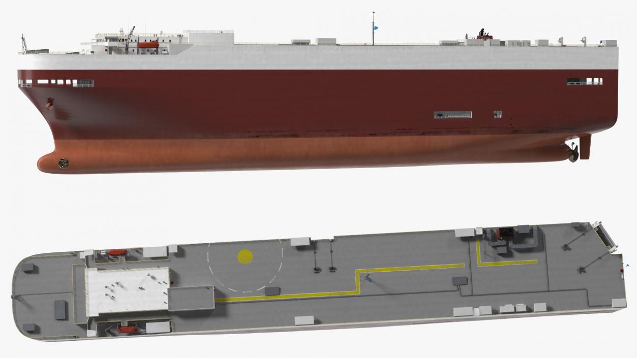 Car Carrier Cargo Ship 3D