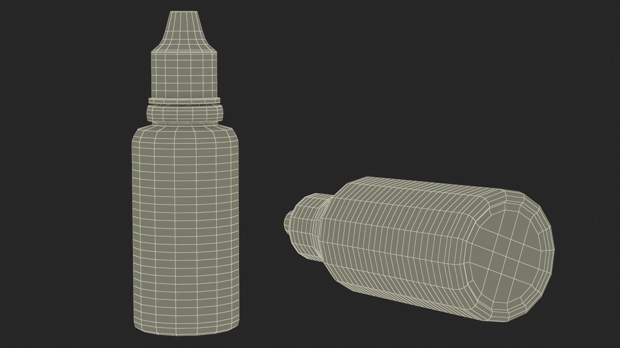 3D model Plastic Drops Bottle 30ml