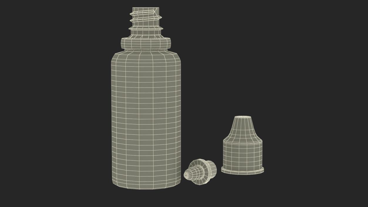 3D model Plastic Drops Bottle 30ml