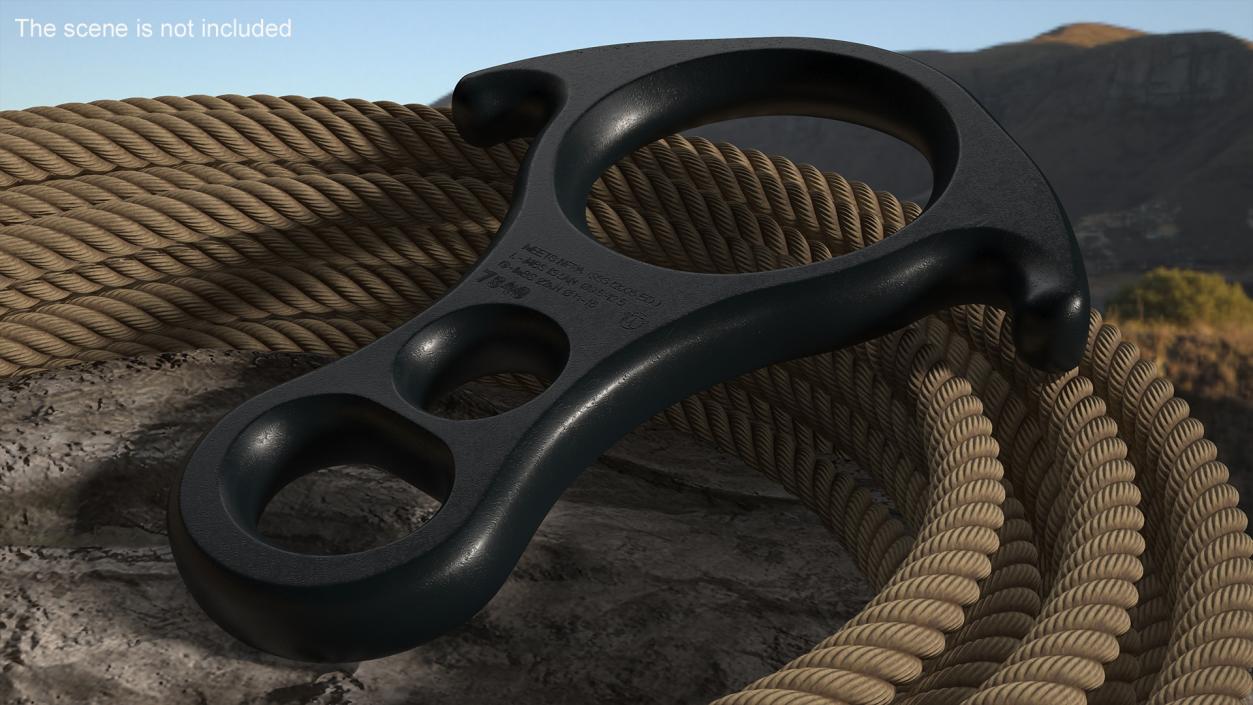 Rescue Figure Eight Belay Anderson 3D model