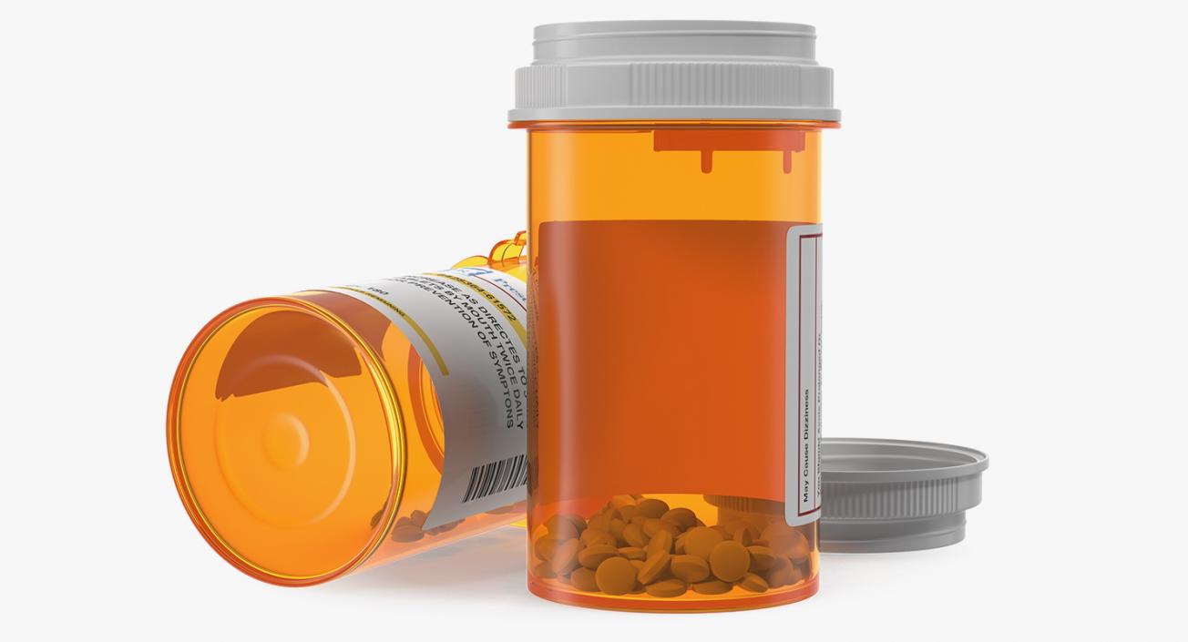 Small Pill Bottle 3D