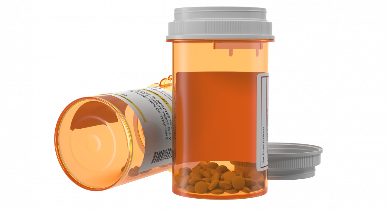 Small Pill Bottle 3D