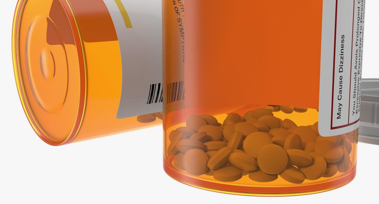 Small Pill Bottle 3D