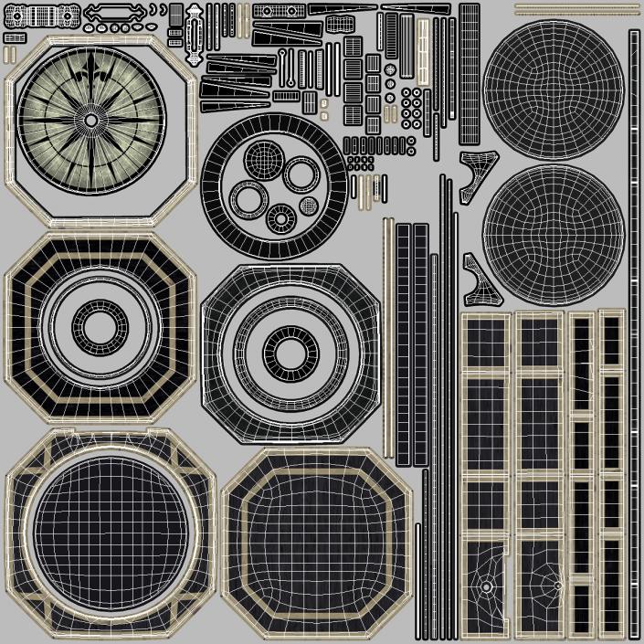 3D model Jack Sparrow Compass Open