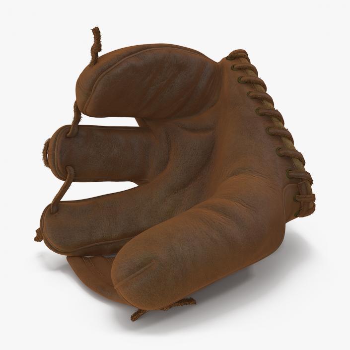 Vintage Baseball Glove Generic Rigged 3D