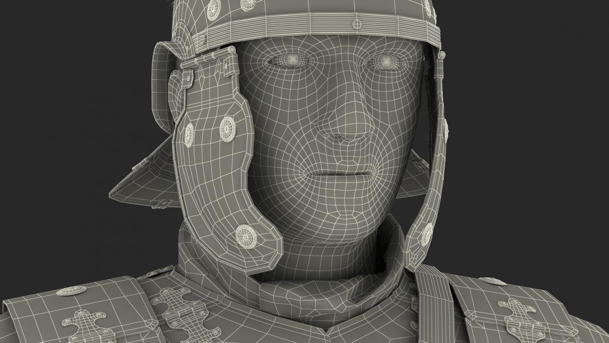 3D Veteran Roman Legionnaire Fur Rigged