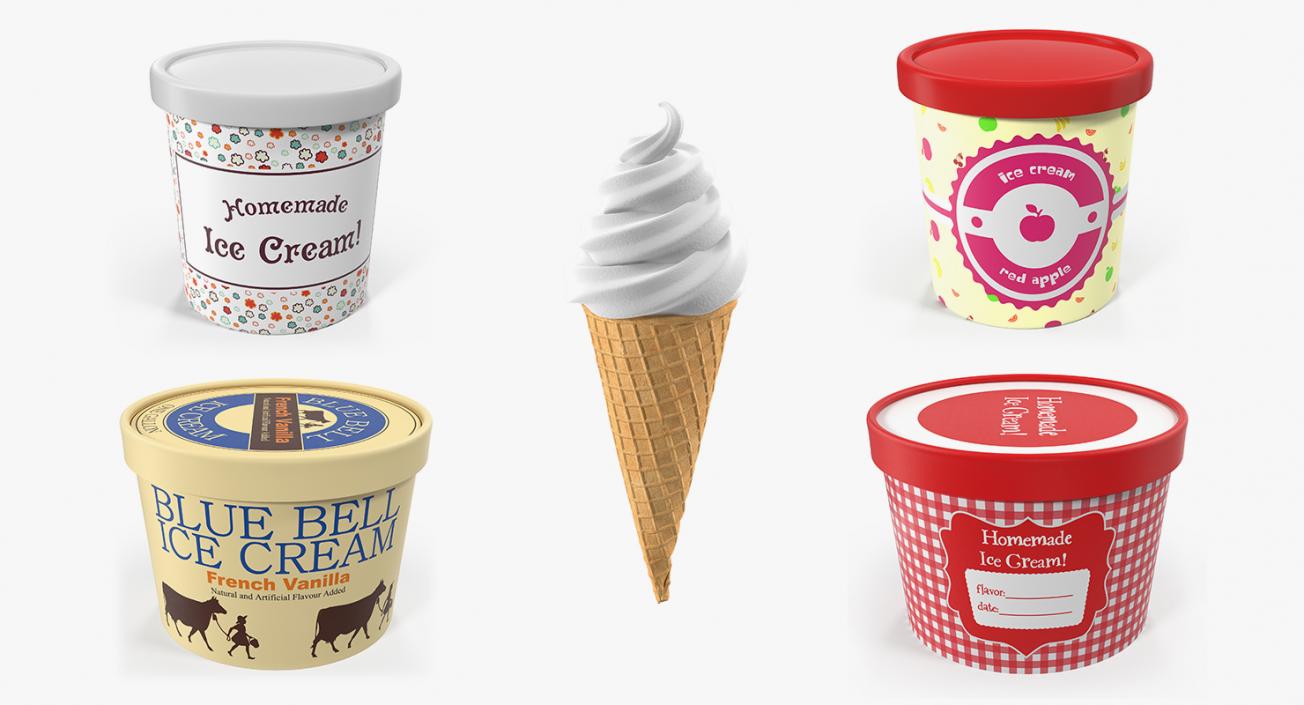 Ice Cream Collection 6 3D