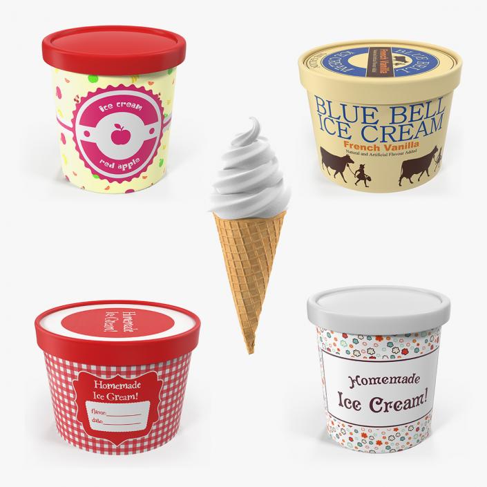 Ice Cream Collection 6 3D