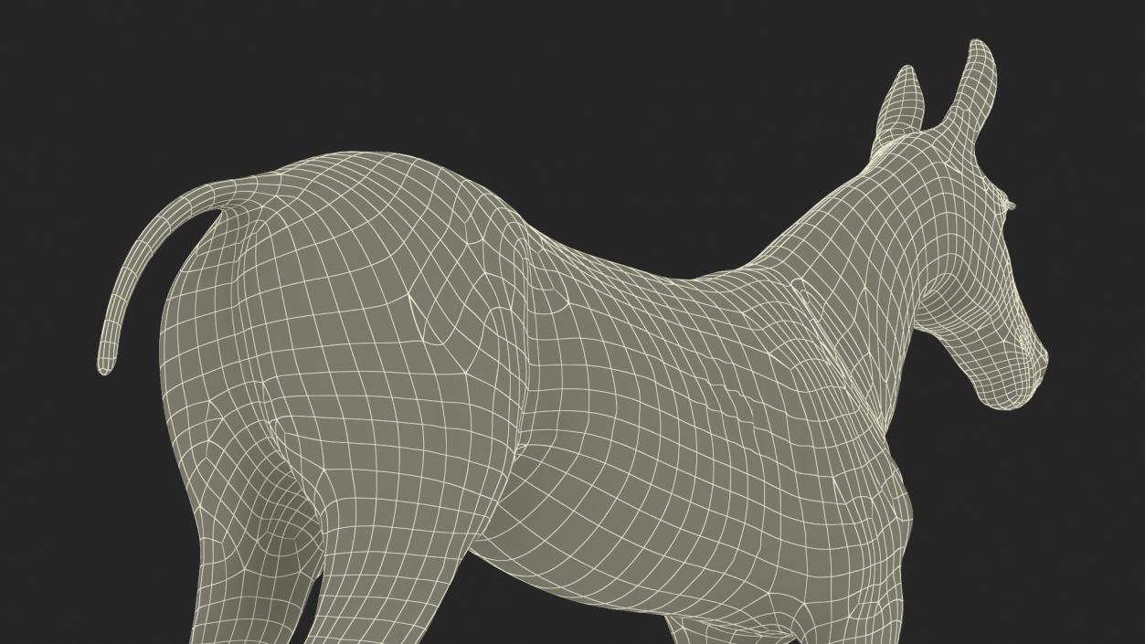 Bay Mule Fur 2 3D model