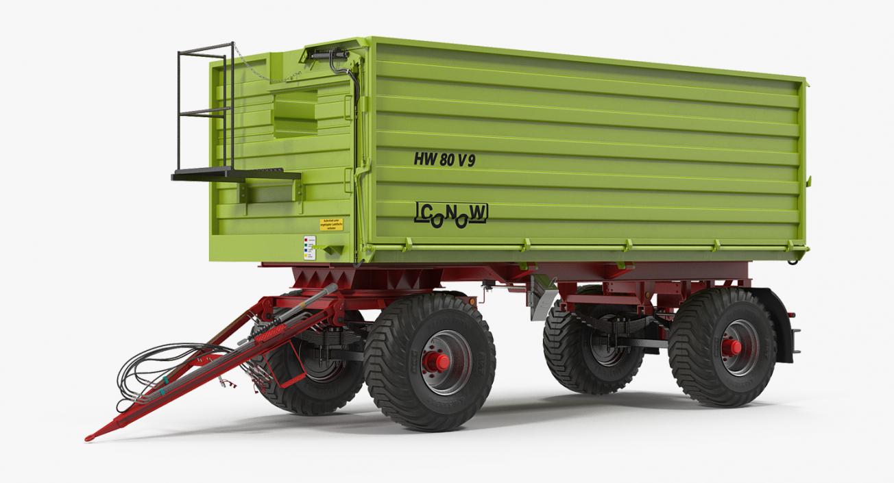 3D model Conow HW-80 Dump Trailer Clean