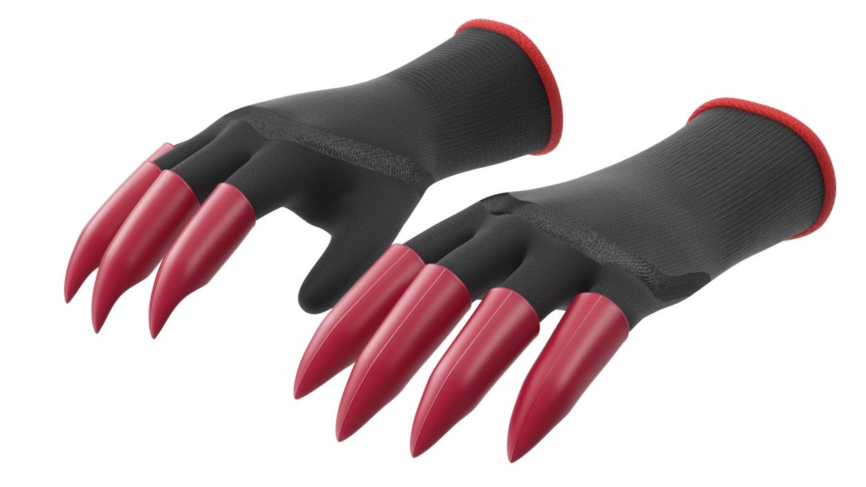 3D model Clawed Garden Gloves