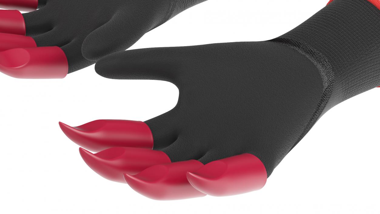 3D model Clawed Garden Gloves