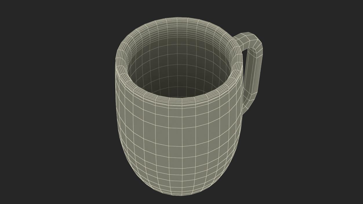 Clear Double Wall Glass Coffee Mug 3D model