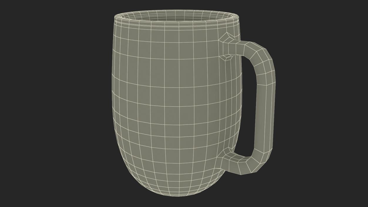 Clear Double Wall Glass Coffee Mug 3D model