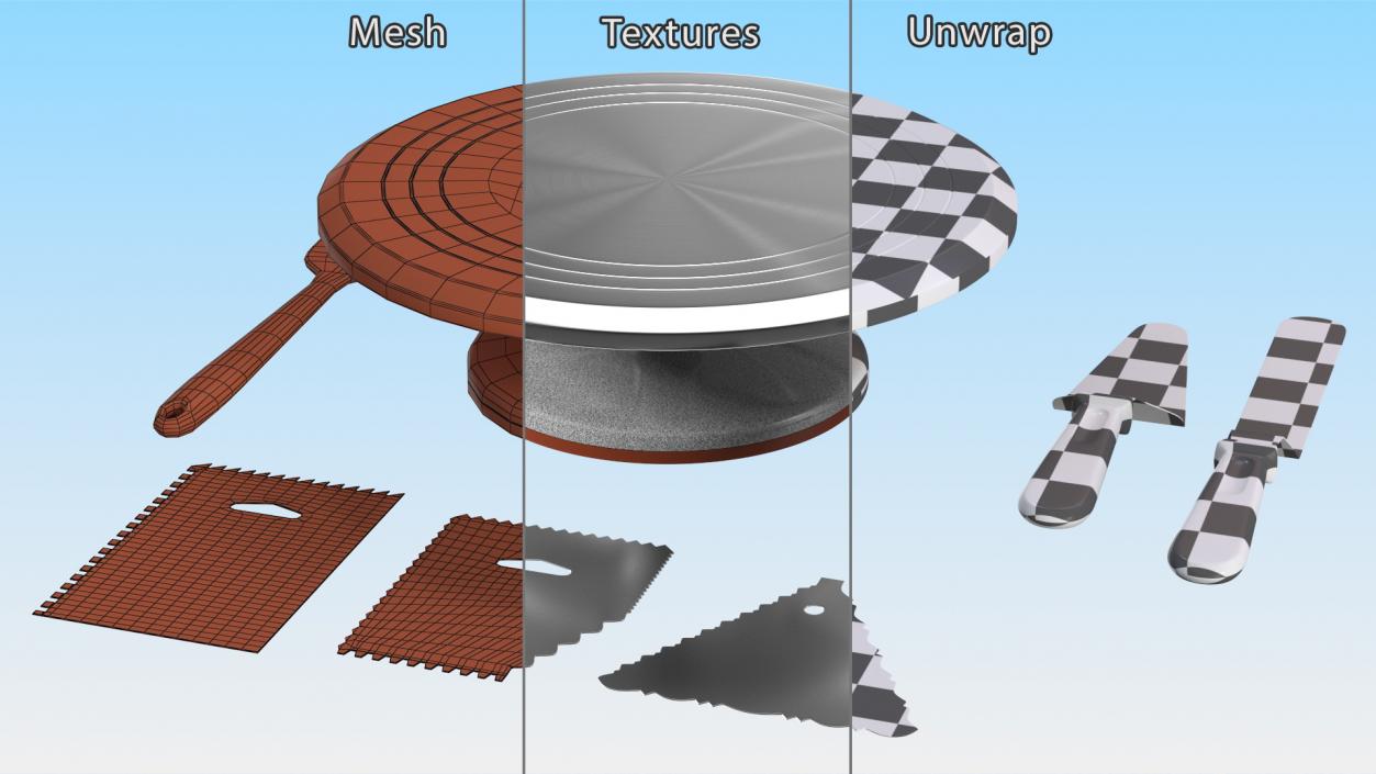 Cake Decorating Accessories 3D