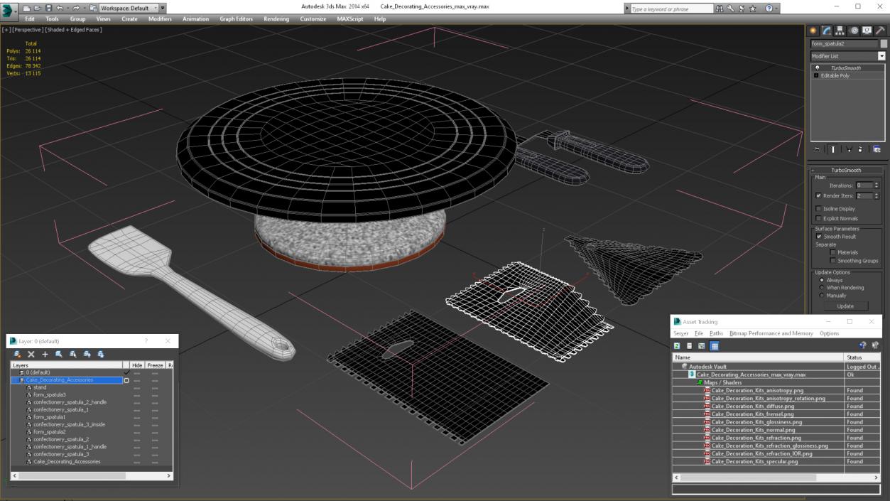 Cake Decorating Accessories 3D