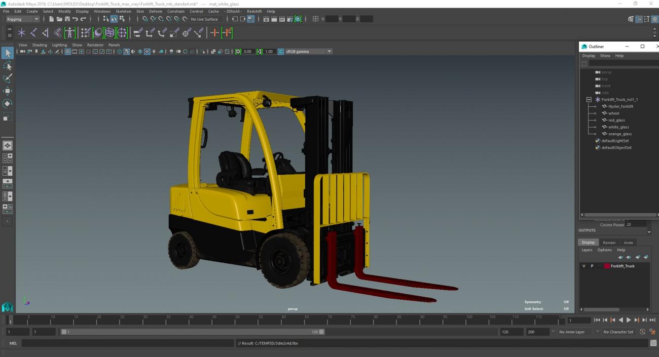 Forklift Truck 3D model