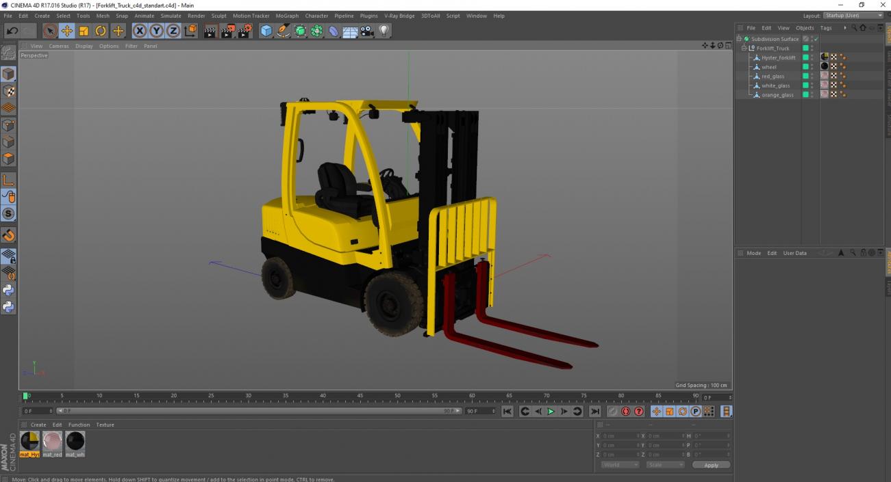 Forklift Truck 3D model