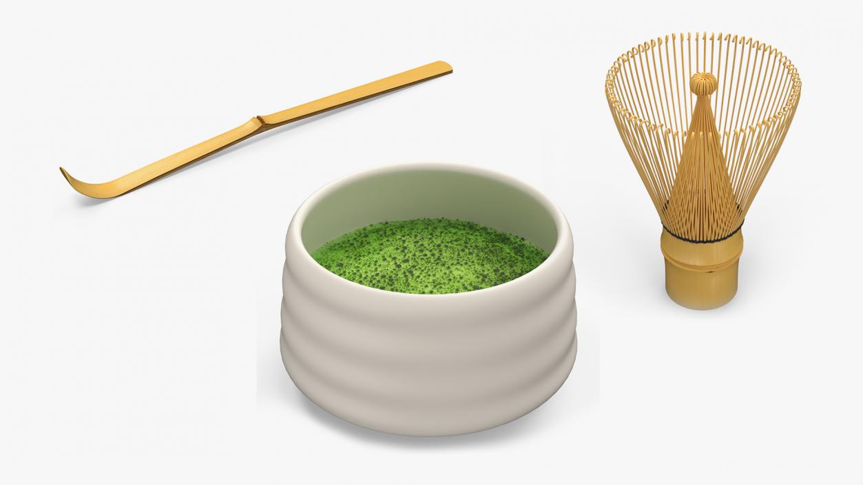 3D model Traditional Utensil For Matcha Tea Collection