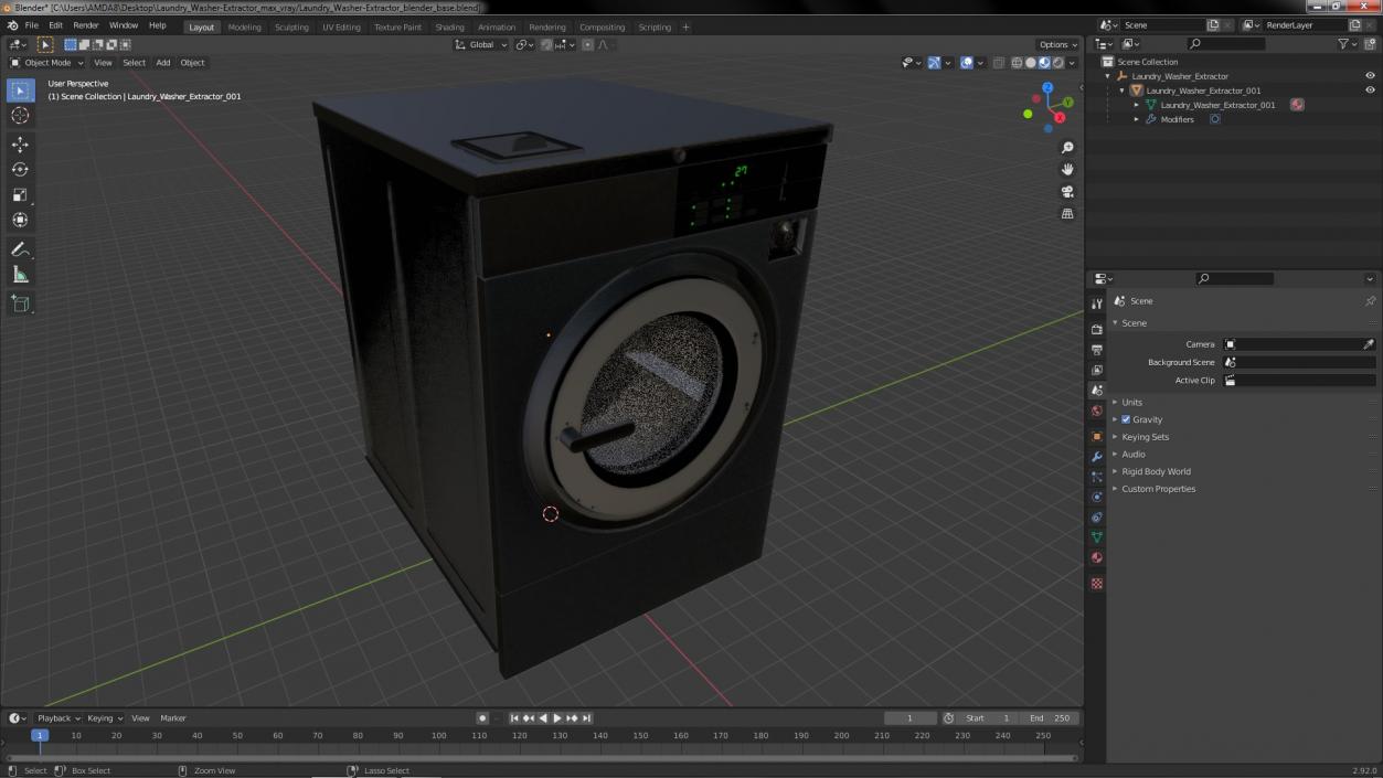 Laundry Washer-Extractor 3D model