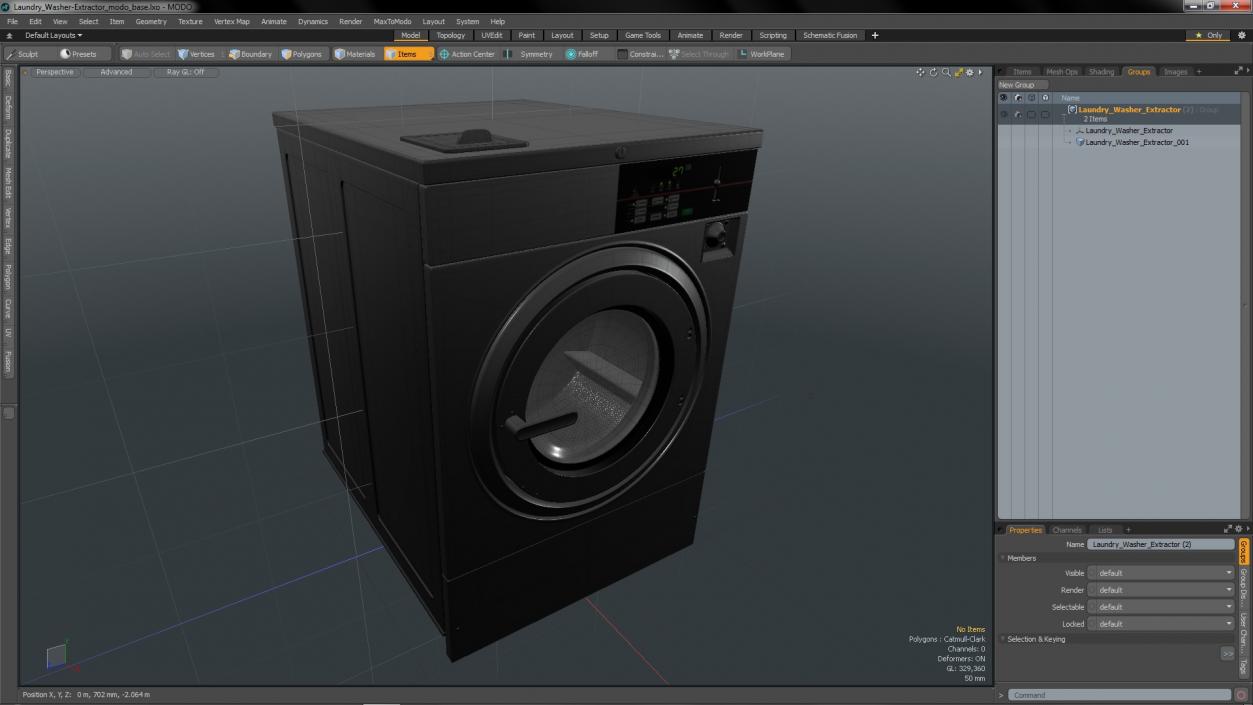 Laundry Washer-Extractor 3D model