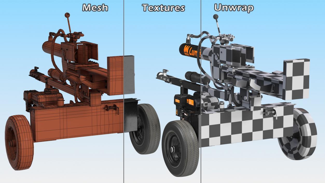 3D model WEN 56230 Lumberjack Gas Powered Log Splitter