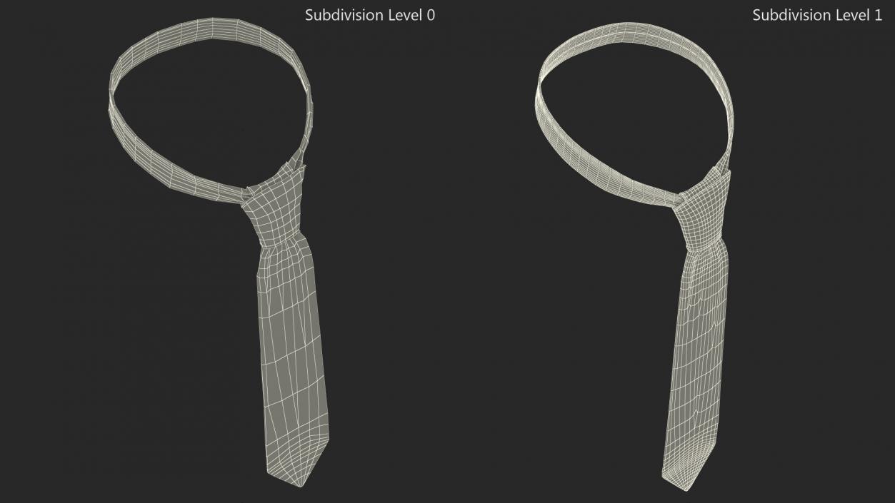 3D Striped Necktie Fashion Accessory model