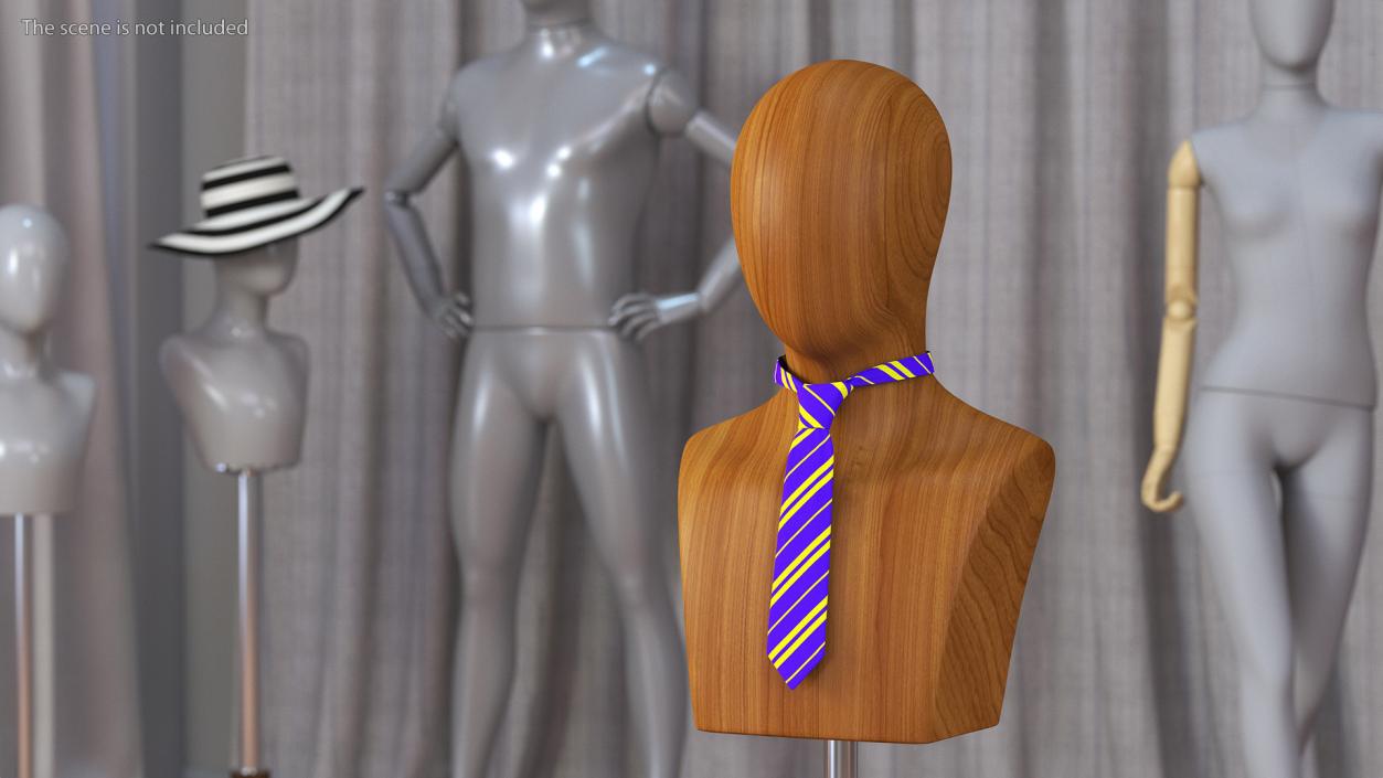 3D Striped Necktie Fashion Accessory model