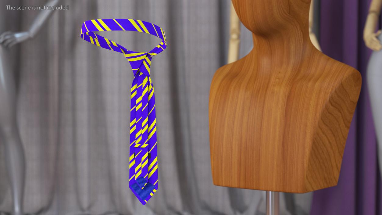 3D Striped Necktie Fashion Accessory model