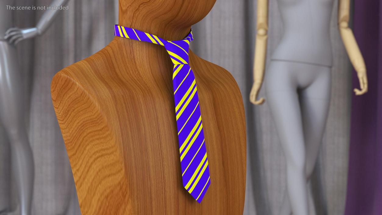 3D Striped Necktie Fashion Accessory model