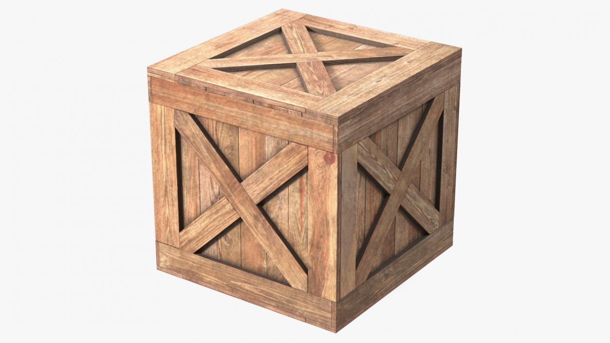 3D model Old Wooden Shipping Crate