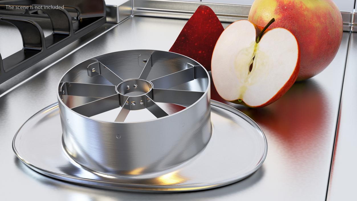 3D Stainless Steel Apple Slicer model