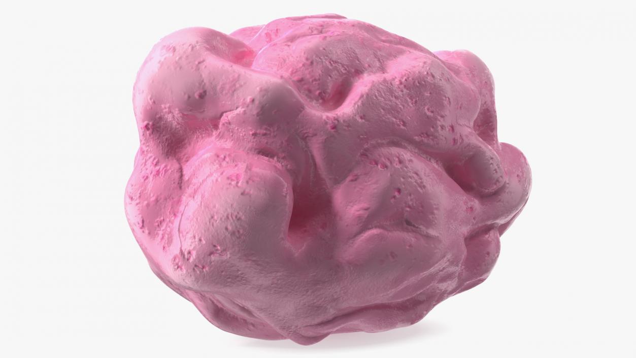 Chewed Bubble Gum Pink 3D