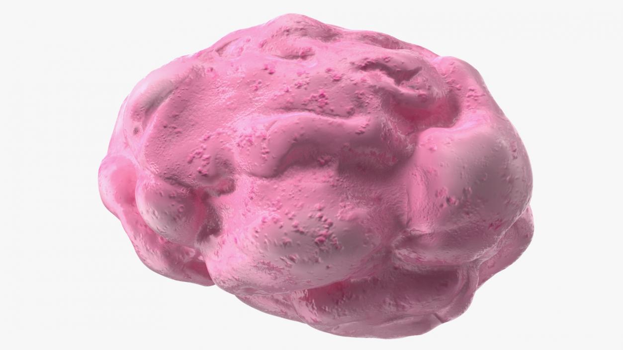 Chewed Bubble Gum Pink 3D