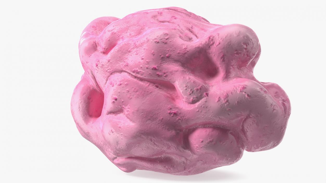 Chewed Bubble Gum Pink 3D