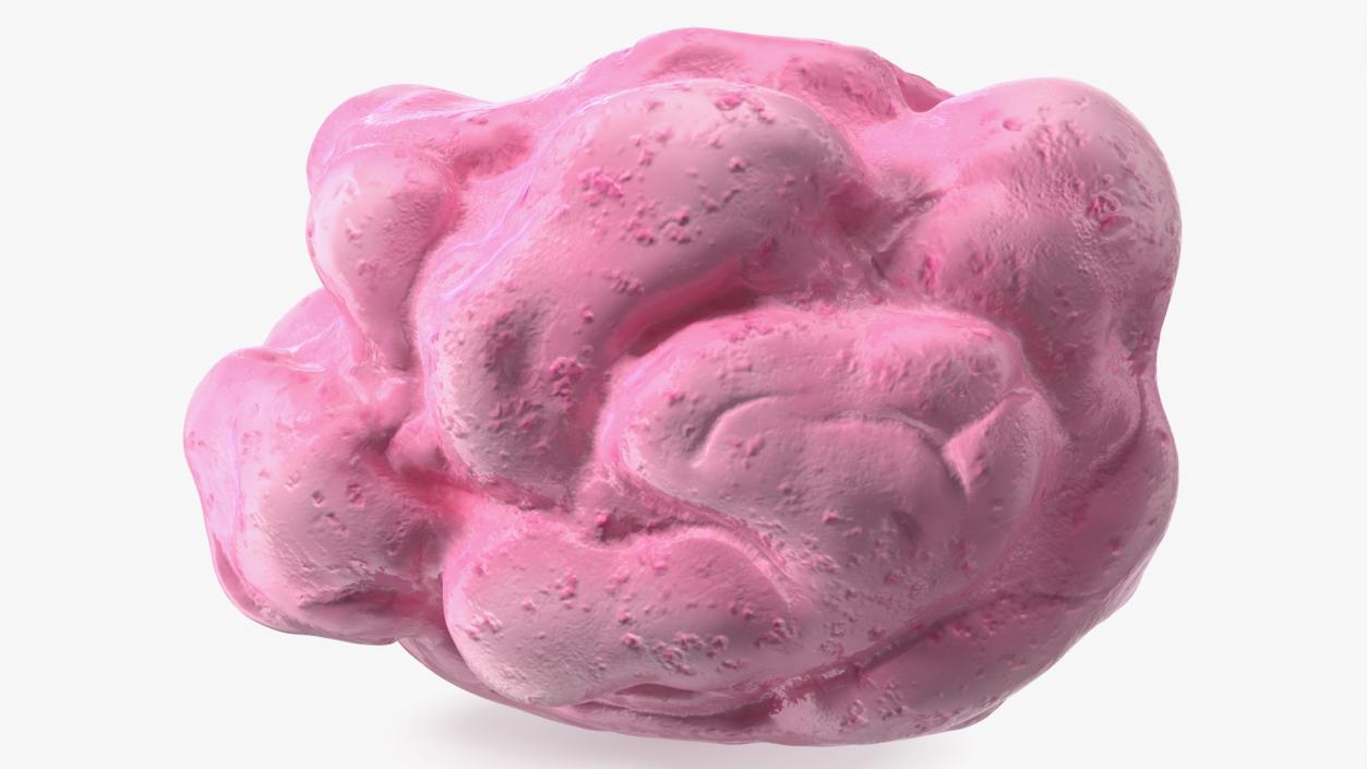 Chewed Bubble Gum Pink 3D