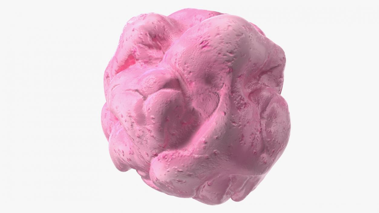 Chewed Bubble Gum Pink 3D