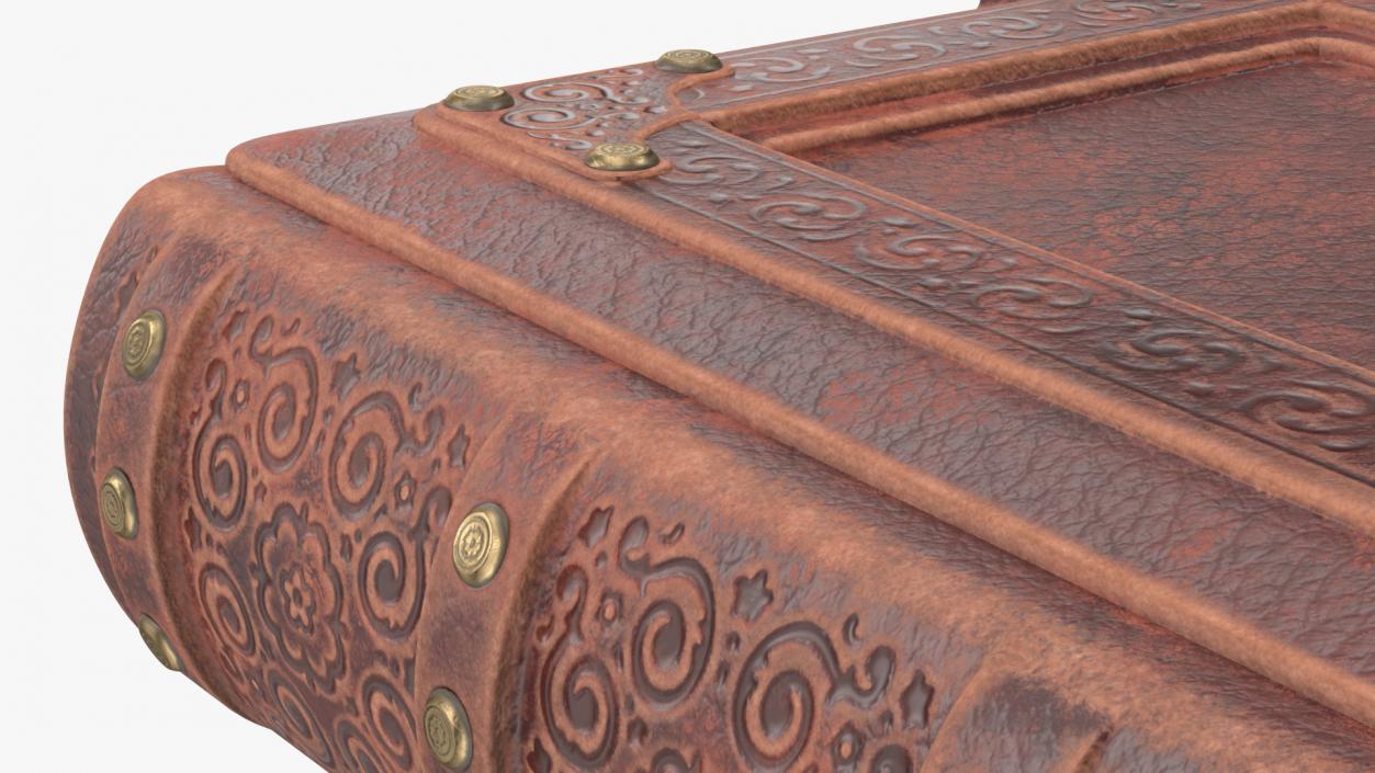 Ornate Book Closed Brown 3D model